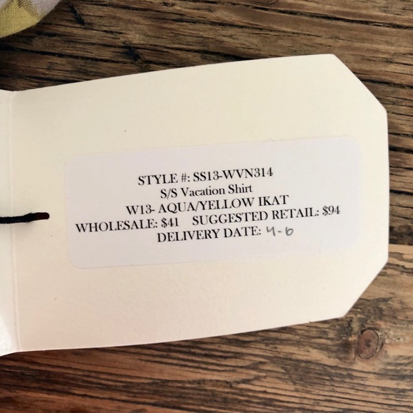 NWT Shades of Grey S/S Button Down - Picture 5 of 8